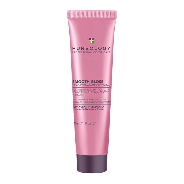 Pureology Smooth Gloss Treatment Mask Travel Size 30ml for frizz-prone colour-treated hair