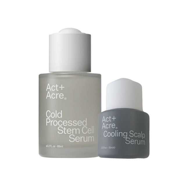 Act+Acre Cold Pressed Stem Cell Serum & Scalp Relief Serum.