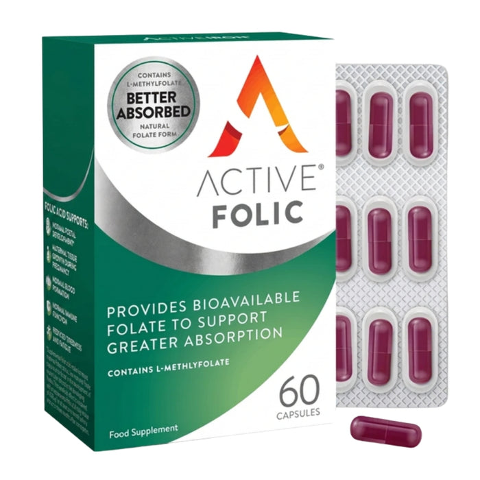 Active Folic L-Methylfolate 400mcg 60 Capsules