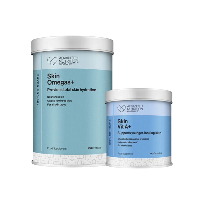 Advanced Nutrition Programme Skin Omegas+ 180 Caps with Complimentary Skin Vit A