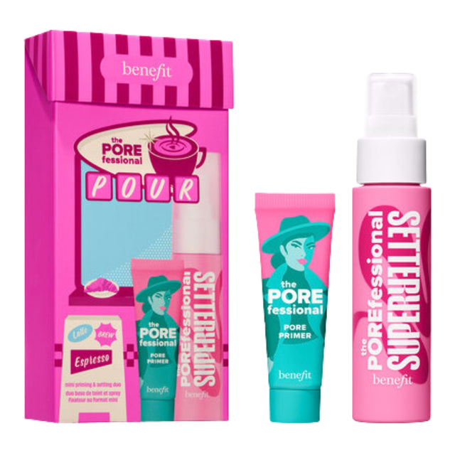 Benefit The POREfessional Pour Mini Primer and Setting Spray Gift Set with POREfessional Smoothing Primer and Super Setter