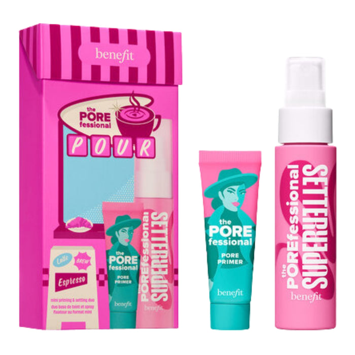 Benefit The POREfessional Pour Mini Primer and Setting Spray Gift Set with POREfessional Smoothing Primer and Super Setter