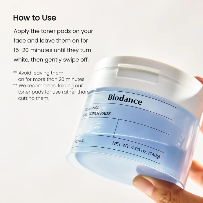 Biodance Cera-nol Gel Toner Pads - 60 Pads