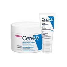 CeraVe Evening Moisturising Routine for Dry Skin, Body and Face Moisturiser with Hyaluronic Acid