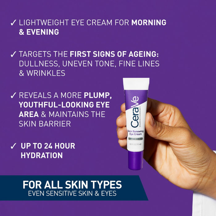 CeraVe Skin Renewing Eye Cream for Crows Feet