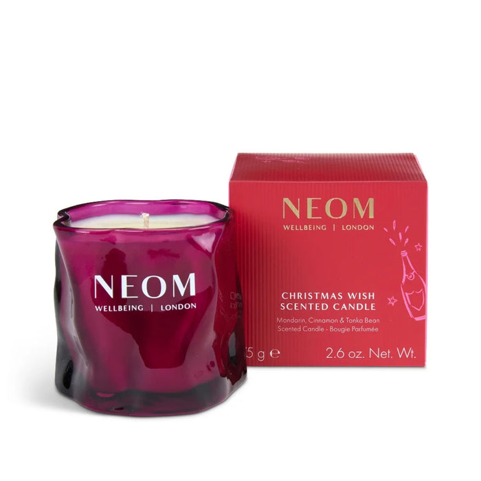 NEOM Wellbeing Christmas Wish Travel Travel Candle  75g
