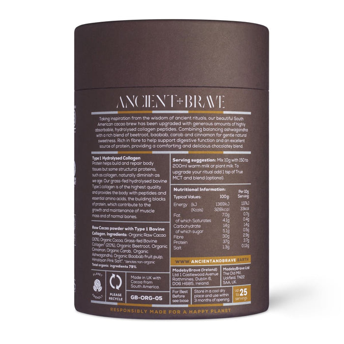 Ancient + Brave Cacao + Collagen Tub 250g