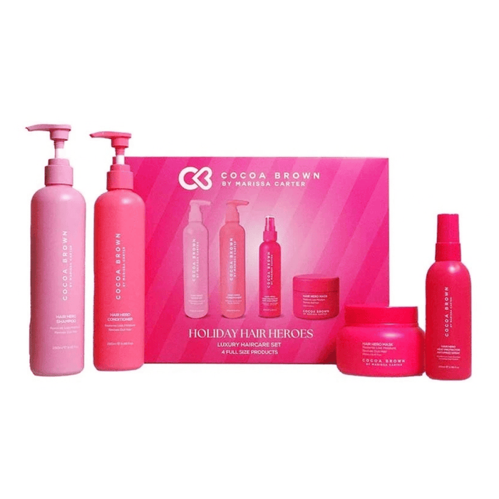 Cocoa Brown Hair Heros 4-Piece Haircare set