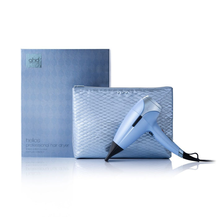 Ghd Helios Limited Edition Gift Set Hair Dryer in Icy Blue.