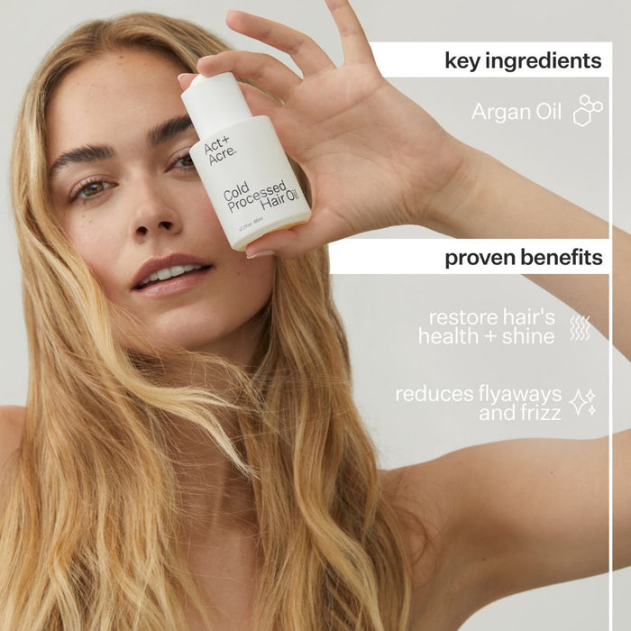 Act+Acre Cold Processed Hair Oil 65ml.