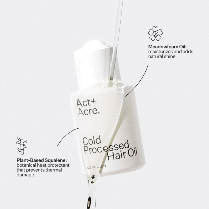 Act+Acre Cold Processed Hair Oil 65ml.