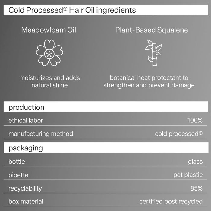 Act+Acre Cold Processed Hair Oil 65ml.