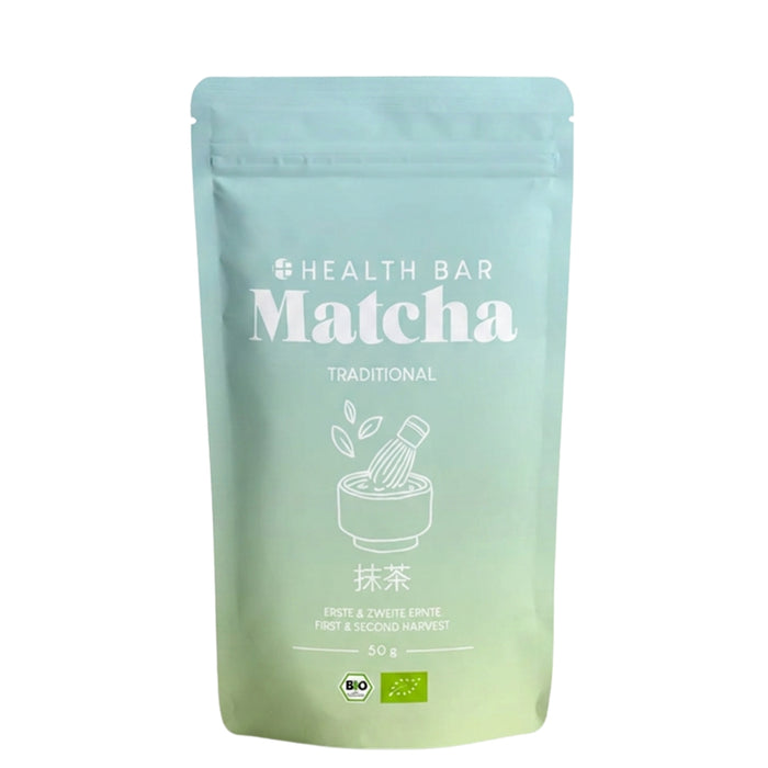 Health Bar Bio Matcha Traditional Japanese Matcha Powder 50g Pouch