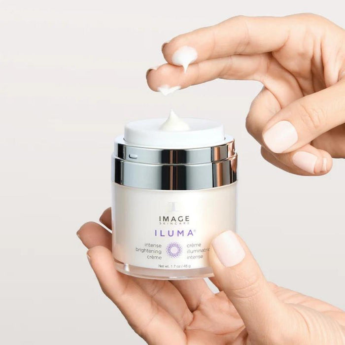 IMAGE Skincare Iluma Intense Brightening Creme on hands 