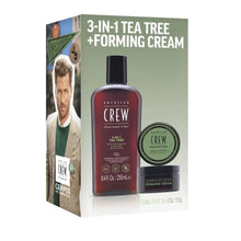 American Crew 3 in1 Tea Tree 250ml & Forming Cream 50g Gift Set.