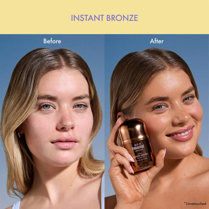 Isle Of Paradise Sunny Serum Instant Face Bronzer - Golden Hour 30ml