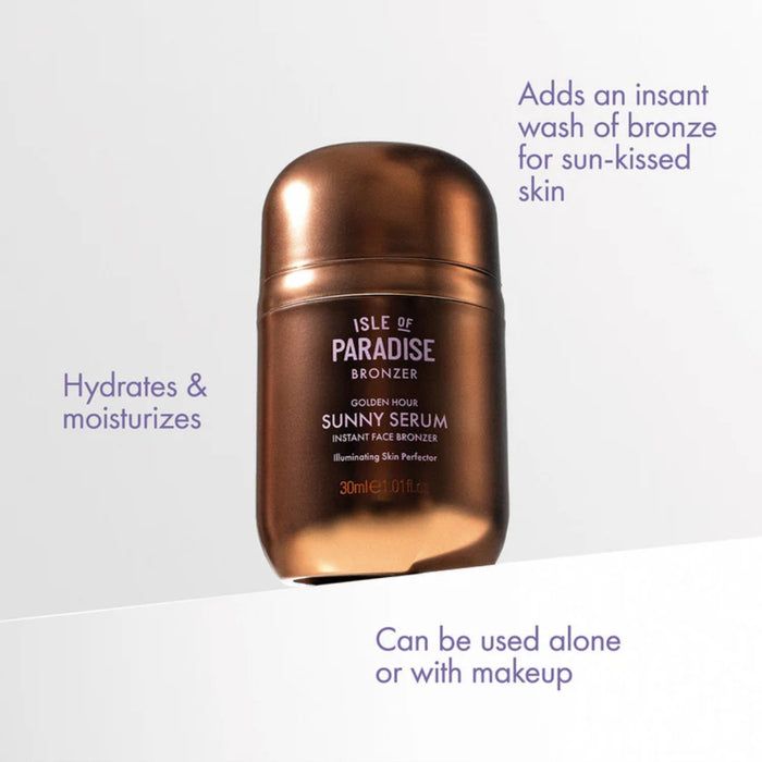 Isle Of Paradise Sunny Serum Instant Face Bronzer - Golden Hour 30ml