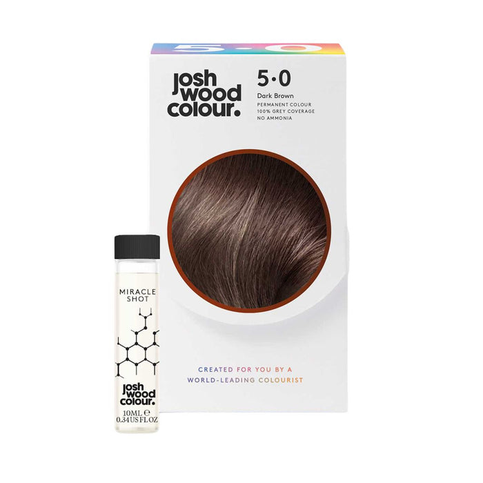Josh Wood Colour Miracle System Permanent Colour Kit Shade 5.0 Dark Brown