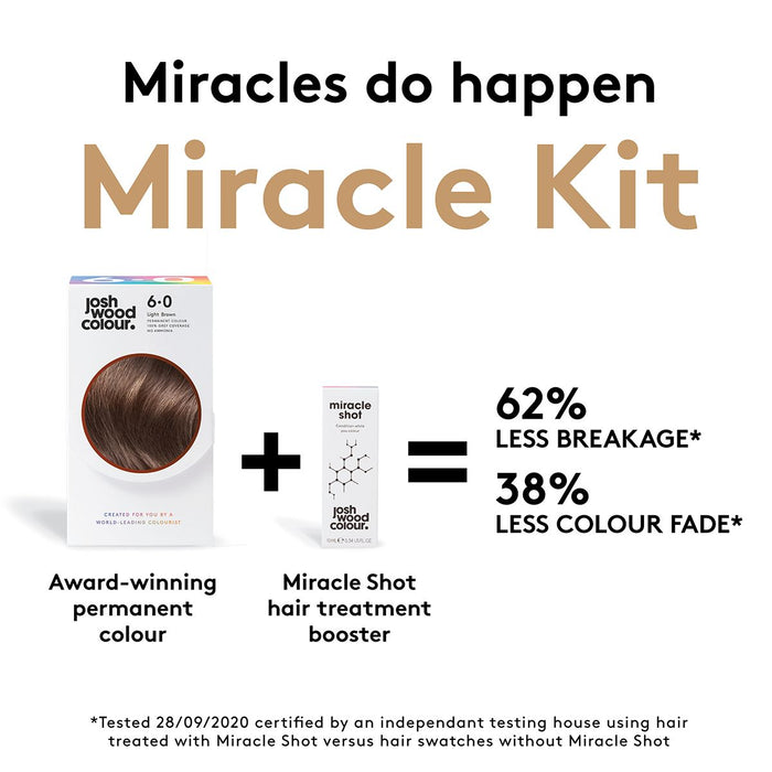 Josh Wood Colour Miracle System Permanent Colour Kit Shade 5.5 Brown.