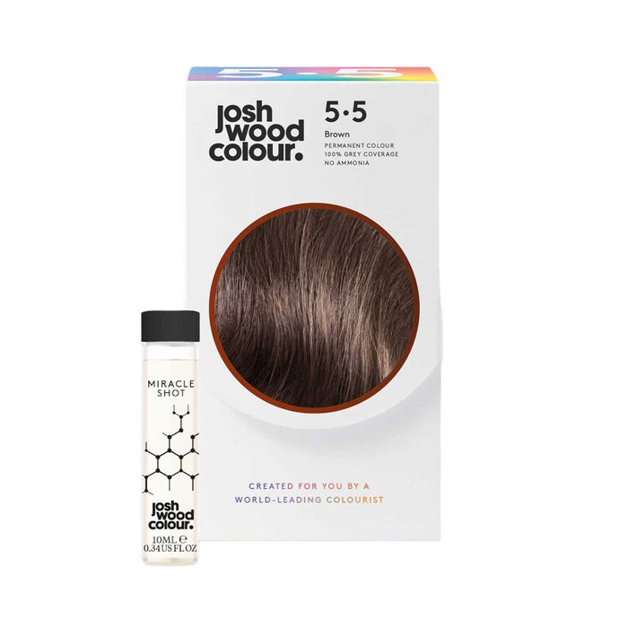 Josh Wood Colour Miracle System Permanent Colour Kit Shade 5.5 Brown.