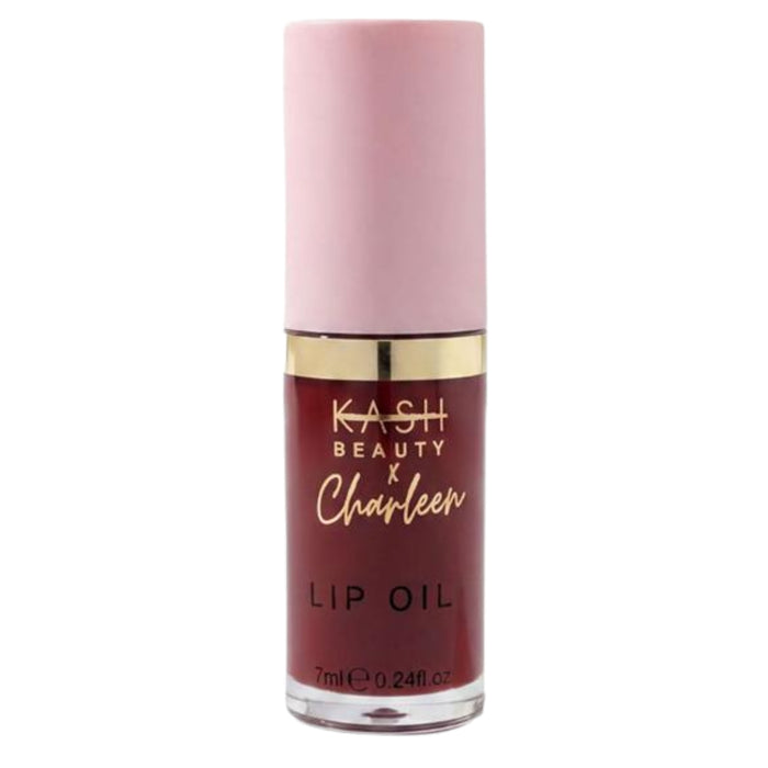 KASH Beauty X Charleen Lip Oil - Late Night Kiss Deep Maroon