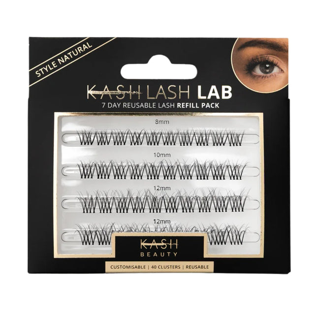 Kash Beauty Lash Lab Natural Black Refill Pack