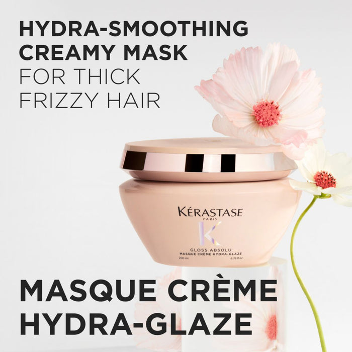 Kérastase Gloss Absolu Masque Crème Hydra-Glaze For Thick Frizzy Hair 200ml