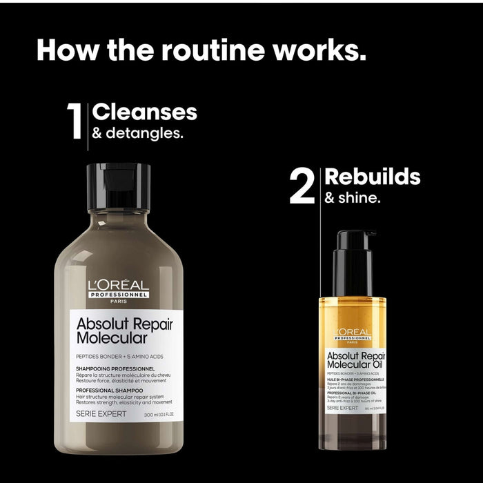 L'Oréal Professionnel Absolut Repair Molecular Shampoo & Hair Oil Duo Set