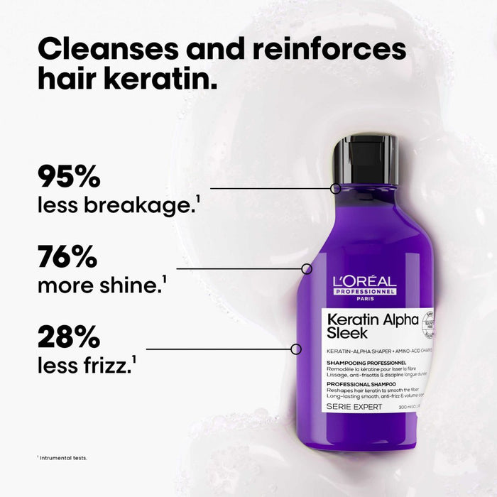 L'Oréal Professionnel Keratin Alpha Sleek Shampoo Anti Frizz & smoothing 300ml