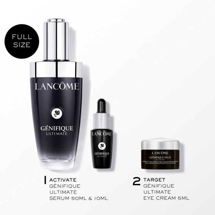 Lancôme Génifique Ultimate Dual Repair Augmented Serum 50ml Gift Set.