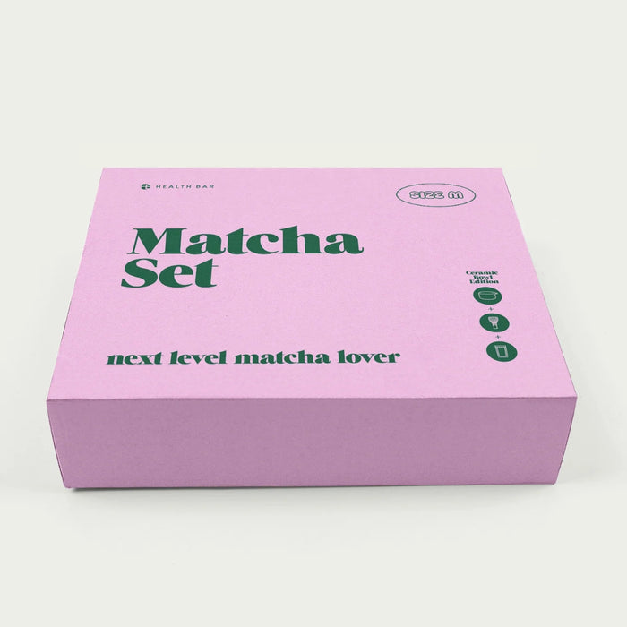 Health Bar Matcha Set M, Hearty Bowl White