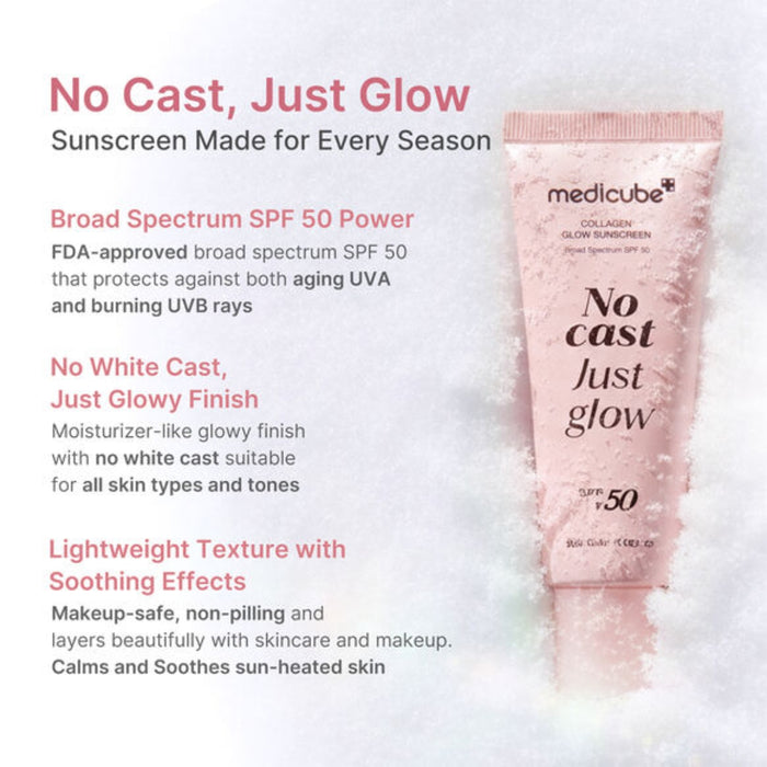 Medicube No Cast Just Glow Collagen Sunscreen SPF50 50ml