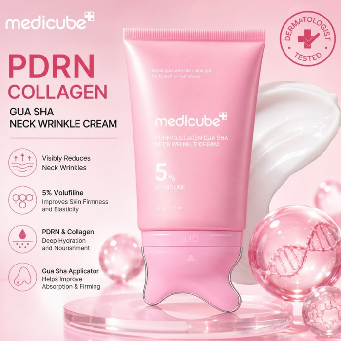 Medicube PDRN Collagen Gua Sha Neck Wrinkle Cream 90g