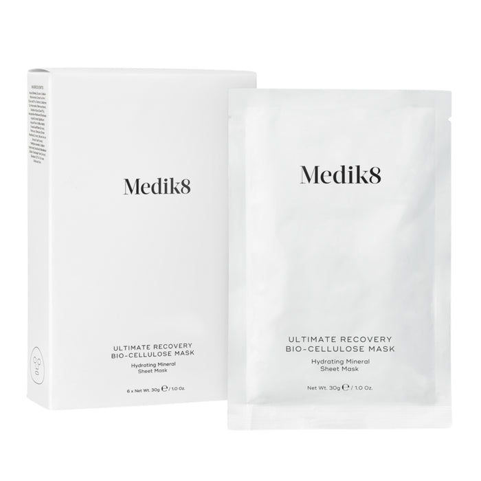 Medik8 Ultimate Recovery™ Bio-Cellulose Zinc Mask Hydrating Mineral Sheet 6 Pack