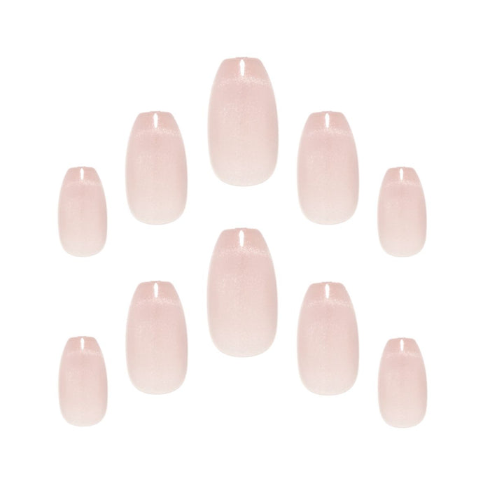 Elegant Touch Glitter Nails Cat Eye French  Mirage