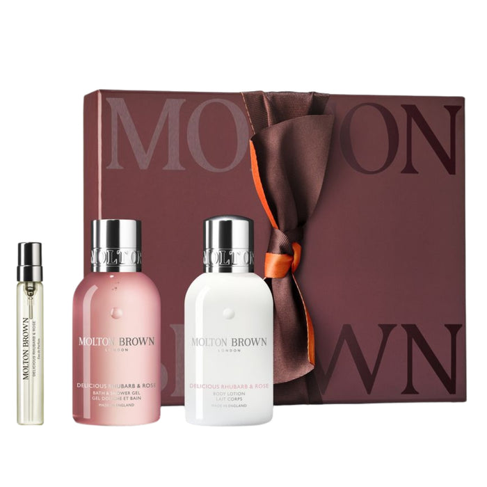 Molton Brown Delicious Rhubarb & Rose Scent Layering Set