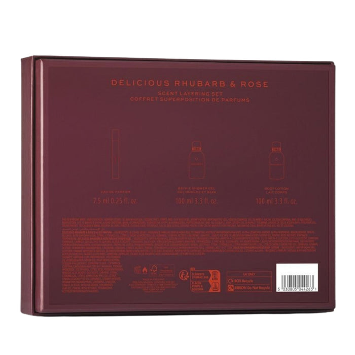 Molton Brown Delicious Rhubarb & Rose Scent Layering Set
