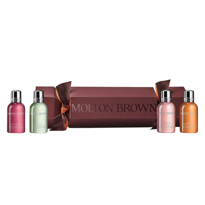 Molton Brown The Woody Citrus Christmas Cracker with 4 Bath & Shower Gels