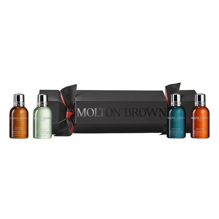 Molton Brown The Woody Opulent Christmas Cracker with 4 Bath & Shower Gels
