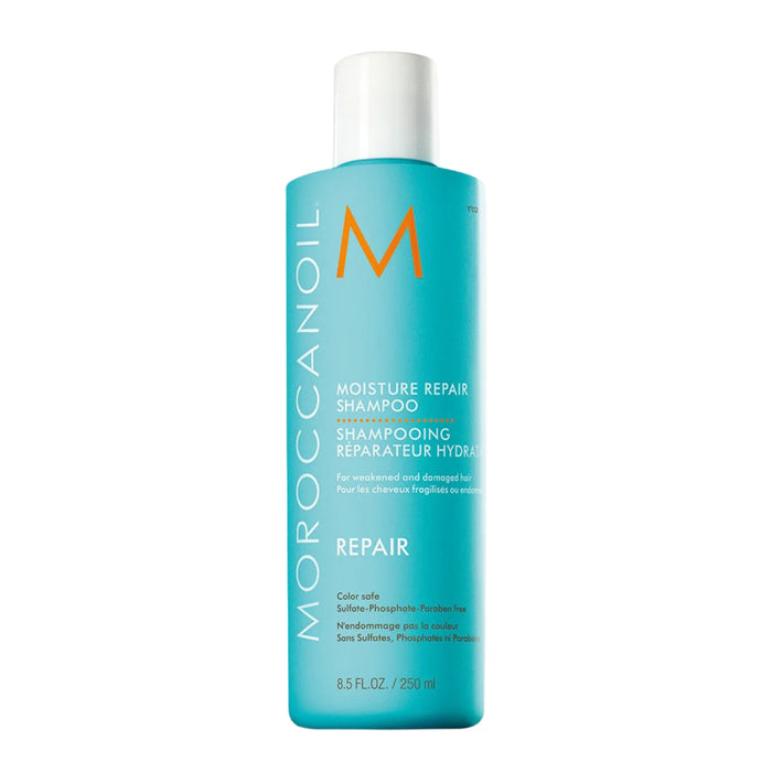 Moroccanoil Moisture Repair Shampoo.