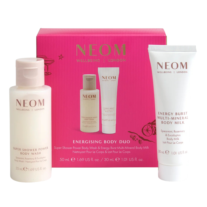 NEOM Wellbeing Energising Body Duo with Body Wash and Body Milk