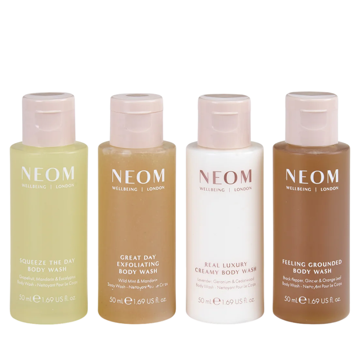 NEOM Wellbeing Body Wash Discovery Set 4 x 50ml