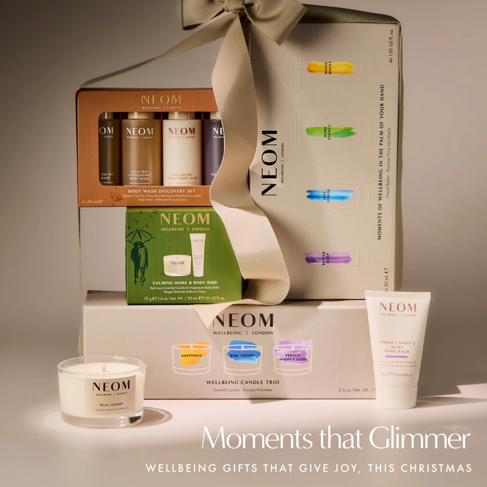NEOM Wellbeing Body Wash Discovery Set 4 x 50ml