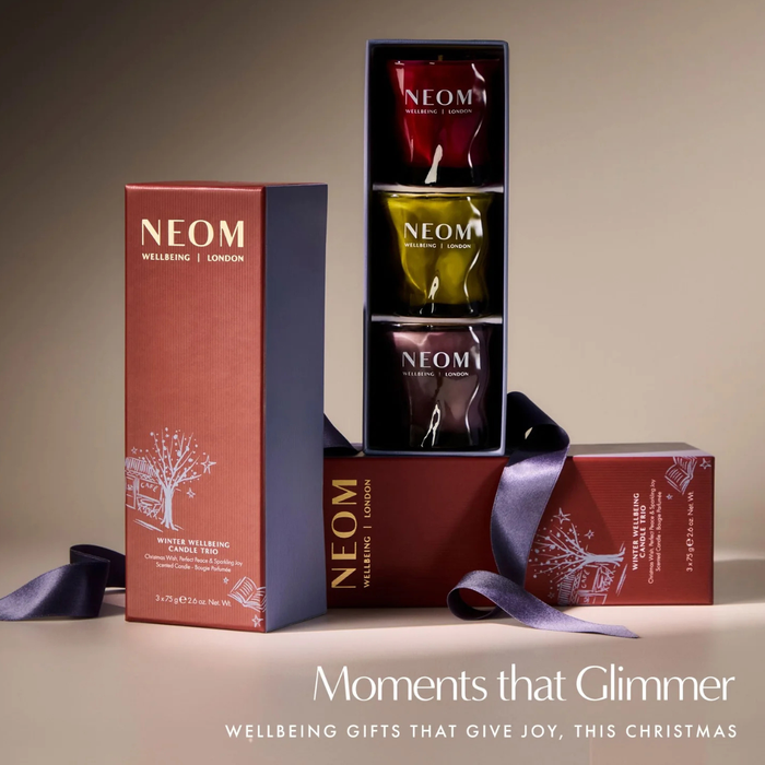 NEOM Wellbeing Winter Wellbeing Candle Trio 3 x 75g