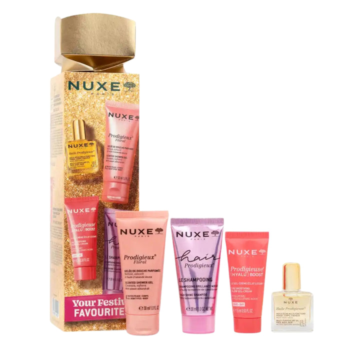 NUXE Christmas Cracker Four Piece Beauty Gift Set
