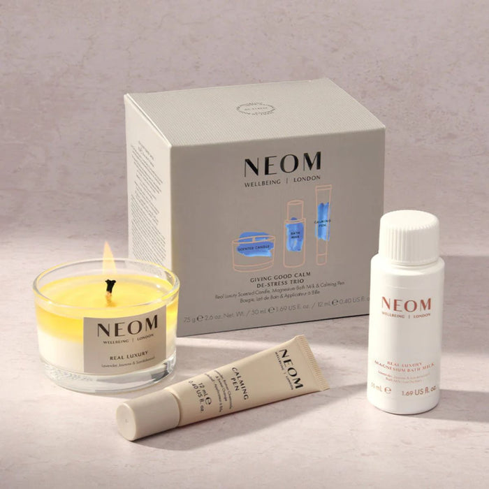 Neom Wellbeing Giving Good Calm De-Stress Trio