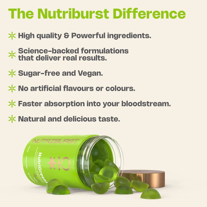 NutriBurst Nutrigreens 60 Gummies