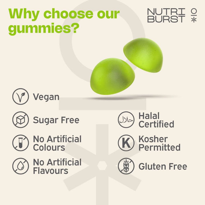 NutriBurst Nutrigreens 60 Gummies
