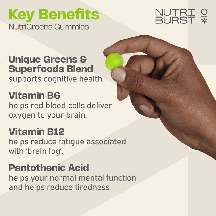 NutriBurst Nutrigreens 60 Gummies