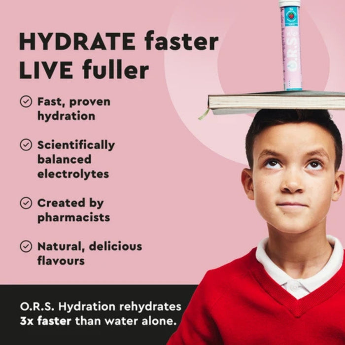 O.R.S. Kids Hydration Tablets - Strawberry Flavour